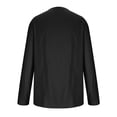 thumbnail image 4 of Haoxianjian Fishing Shirts For Men Casual Slim Fitted Shirts Contrast Color Tops Men Fashion Casual Solid Button Round-Neck Long Sleeve With Blouses Shirts Men'S Loose Fitted Lightweight Long-Sleeve, 4 of 5