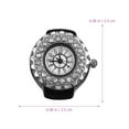 thumbnail image 4 of Trend Fashion Women Ring Watch Diamond Finger Decoration Watch Ring Watch, 4 of 5