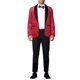 thumbnail image 2 of CHAQUETA DE TRAJE CHIC PARA HOMBRE CON SOLAPA DE CHALECO Y UN BOTÓN, TEJIDO METÁLICO BRILLANTE, BLAZERS L BURDEOS, 2 of 5