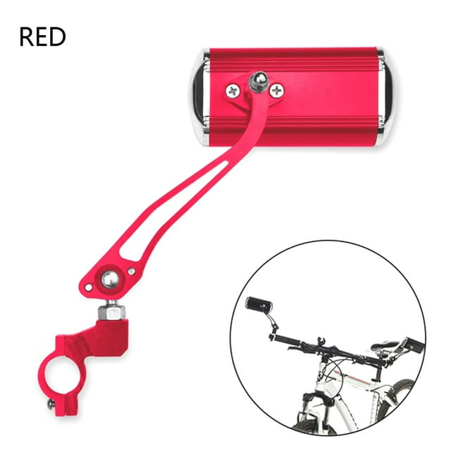 Amdohai Rétroviseur de Vélo, Support de Guidon pour Rétroviseur de Bicyclette, Rétroviseur Grand Angle Réglable à 360° et Rotatif pour Vélo de Montagne et de Route, Moto