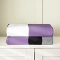 thumbnail image 3 of Erosebridal Purple Geometric Throw Blanket for Couch, Rectangle Plush Blanket, Abstract Room Decor, 3 of 7