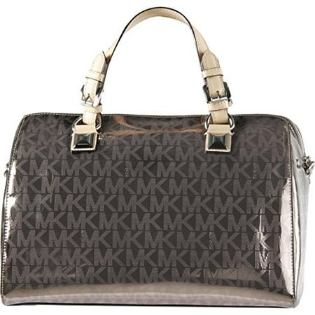 Michael Kors Metallic Satchel - MICHAEL Michael Kors Womens Grayson Convertible Satchel Handbag Metallic Large