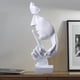 thumbnail image 2 of Estatua de pensador creativo Escultura abstracta El silencio es oro Estatua de pensador, Estatua de resina Artesanía Creación moderna Escultura abstracta de resina Figura, 2 of 5