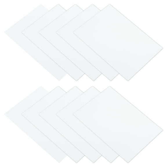 Down Jacket Repair Patch 4" x 8", 10 Pack Self Adhesive Nylon Fabric Patch for Tent Clothes, White