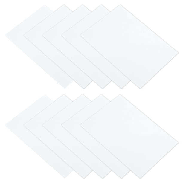 Parche de Reparación de Chaqueta de Plumas 4" x 8", Paquete de 10 Parches de Tela de Nylon Autoadhesivos para Tienda de Campaña y Ropa, Blanco