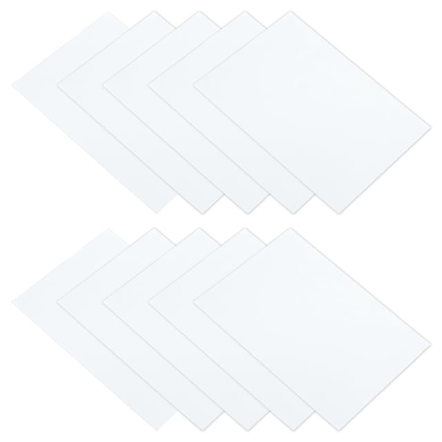 Parche de Reparación de Chaqueta de Plumas 4" x 8", Paquete de 10 Parches de Tela de Nylon Autoadhesivos para Tienda de Campaña y Ropa, Blanco