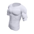 thumbnail image 4 of Camiseta de músculos falsos para hombre, disfraz moldeador de pecho para cosplay, para interiores y exteriores. L, 4 of 9