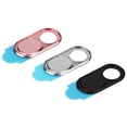 thumbnail image 2 of Laptop Camera Cover Slider  Laptop Camera Cover Slider Metal 3Pcs Metal Lens  Camera Privacy Protect Sticker Webcam Cover For Smartphone TabletsMixed, 2 of 8