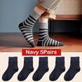 thumbnail image 1 of 5pair Winter Thick Socks Men Super Thicker Solid Sock Striped Merino Wool Rabbit Socks Against Cold Snow Russia Winter Warm Sock, 1 of 4