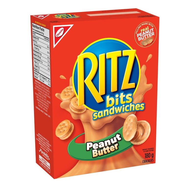 Ritz Crackers Peanut Butter Snacks Filled Sandwiches 180g/6.35oz
