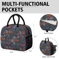 thumbnail image 6 of Womens Pioneer Flower Floral Print Pattern Lunch Box for Work,Insulated Lunch Bag for Women,Loncheras Para Mujer,Leakproof Adult Lunch Bag for Work,Beach,Travel,Picnic,Camping, 6 of 7