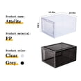 thumbnail image 2 of Set de 6 cajas organizadoras para zapatos Attelite de plástico apilables, 2 of 6