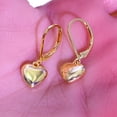 thumbnail image 6 of Gold Plated Heart Dangle Earrings for Women,Silver Dangle Leverback Earrings Hypoallergenic Love Heart Dangle Drop Earrings for Jewelry Gifts, 6 of 7