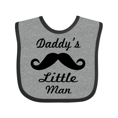 

Inktastic Daddy s Little Man Boys Baby Bib