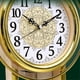 thumbnail image 4 of Reloj de pared oscilante retro europeo, sencillo y elegante, for sala de estar, dormitorio, silencioso, de cuarzo, dorado/marrón., 4 of 7