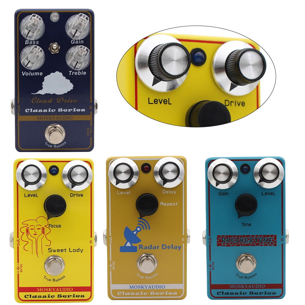 Compact and Reliable Audiol Overdrive Distortion Effect Pedal for Electric Guitar Ideal for Various Musical Styles