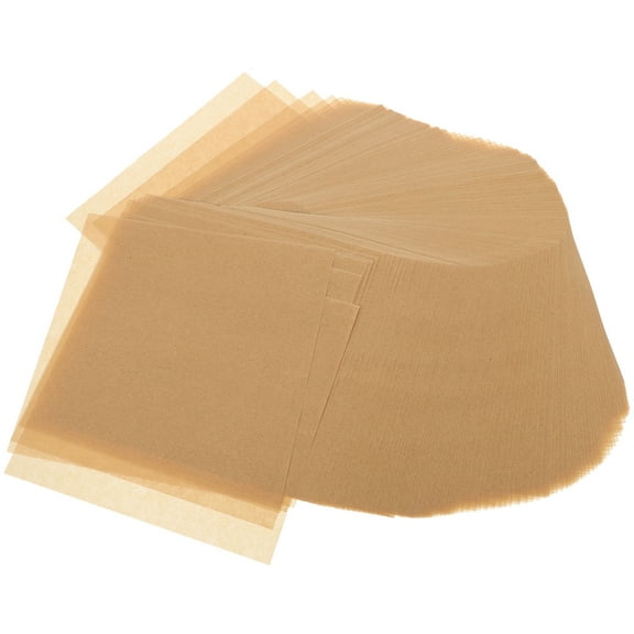200 Sheets Candy Wrappers for Caramels Brown Wrapping Paper Double Sided Silicone Unbleached Baking Food Wax Non-stick