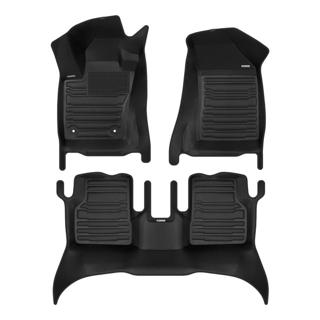 TuxMat - For Alfa Romeo Tonale PHEV 2024-2026 Models - Custom Car Mats - Maximum Coverage, All Weather, Laser Measured - This Full Set Includes 1st and 2nd Rows