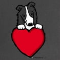 thumbnail image 2 of CafePress - Black Border Collie Valentine Maternity Dark T Shi - Maternity Dark T-Shirt, 2 of 3