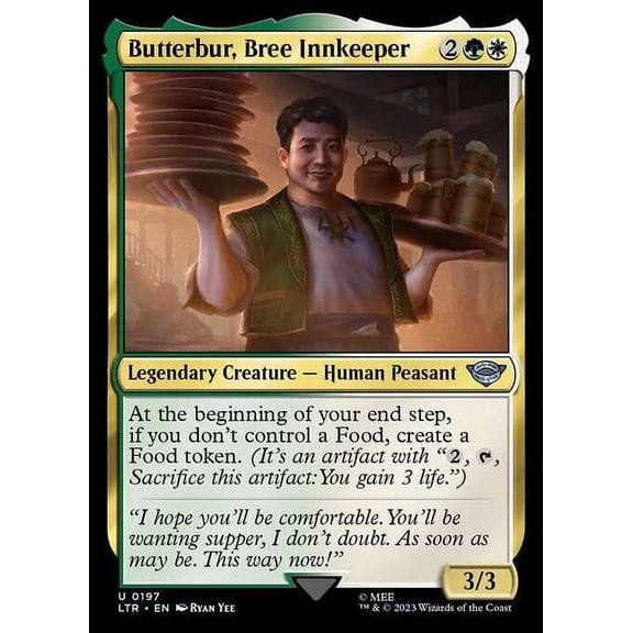 MtG Tales of Middle-Earth Uncommon Butterbur, Bree Innkeeper #197