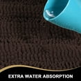 thumbnail image 3 of PrimeBeau 3 Piece Non Slip Soft Absorbent Bath Mat Set(17''x24''+20''x32''+20''x24'' U-Shaped), Chocolate Color, 3 of 7