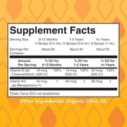 MaryRuth's Vitamin D3 + K2 Liquid Spray, Bone Support, Heart Health, USDA Organic, Sugar-Free, Gluten-Free, Vegan, 1 fl oz