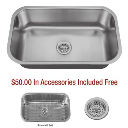 miseno mss3018c 30 undermount single basin stainless steel kitchen sink drain assembly and basin - Kitchen Sink Drain Assembly miseno mss3018c 30 undermount single basin stainless steel kitchen sink drain assembly and basin - Kitchen Sink Drain Assembly