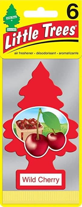Little Trees 60311 Wild Cherry Hanging Air Freshener for Car & Home 72 Pack!