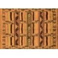 thumbnail image 1 of Ahgly Company Indoor Rectangle Oriental Orange Industrial Area Rugs, 2' x 4', 1 of 4