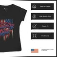 thumbnail image 6 of Country Girl USA Flag Women's V-Neck T-shirt Patriotic Southern Cowgirl Red White Blue American Pride Life Lovers Gift Tee, 6 of 7