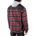 thumbnail image 4 of Ma Croix Men's Plaid Zip-Up Sherpa Lined Thermal Fleece Padded Cotton Jacket, 4 of 7