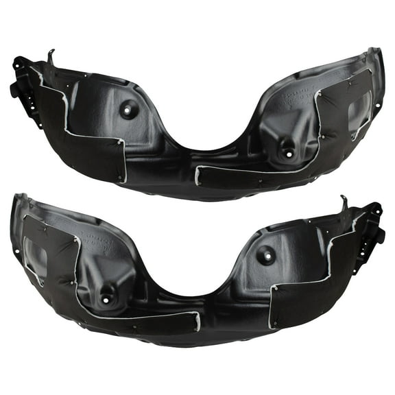 TRQ Front Inner Fender Liner Set Fits Select 2013-2018 Lexus ES300h ES350 LX1248119 LX1248136 LX1249119