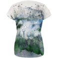 thumbnail image 2 of Watercolor Deer in the Mist All Over Womens T Shirt Multi SM, 2 of 2