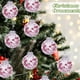 thumbnail image 4 of Dinheiro Bola de Navidad de 6 cm/2,36 pulgadas, 30 piezas de bolas de árbol de Navidad de plástico irrompible, decoraciones para árboles de Navidad, adornos para colgar, colgantes, decoración para, 4 of 5