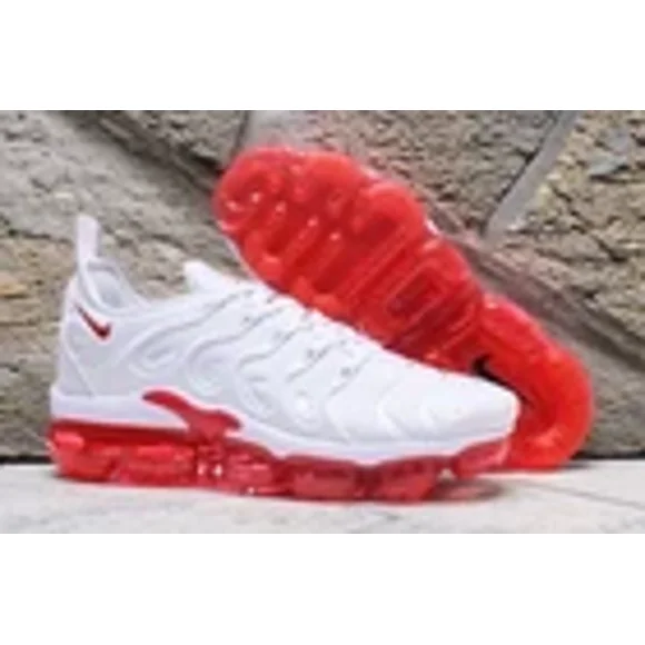 Nike Air VaporMax TN Plus Men's White/Red ??