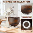 thumbnail image 6 of TOCOKEID 5 Qt Premium Wood Mixing Bowl, Compatible with KitchenAid 4.5-5 Qt Tilt-Head Stand Mixers, Natural Wooden Bowl, 6 of 8