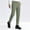Army Green, variant on Men's Business Straight Leg Pants, Side Pockets with Button Fly, Tailored Fit for office commute Black XXXXL