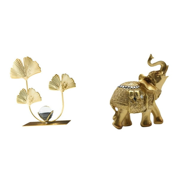 Estatua de figura,Estatuas de hojas y flores de metal,esculturas decorativas,Figuras decorativas para el hogar,para estante,mesa o vitrina.,Figura de escritorio,Estatua de