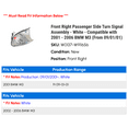 thumbnail image 2 of Front Right Passenger Side Turn Signal Assembly - White - Compatible with 2001 - 2006 BMW M3 (From 09/01/01) 2002 2003 2004 2005, 2 of 2