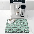 thumbnail image 2 of Washable Rubber Boho Floral Retro Dish Drying Mats for Kitchen Counter Home Large Coffee Bar Pad Accessories and Decor for Utensils Stemware 16''x18'', 2 of 7