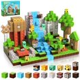 thumbnail image 1 of Mine-craft Magnetic Blocks-100PCS Magnetic Building Blocks Magnet Cube Toys Stacking, Build Forest World Set, 1 of 5