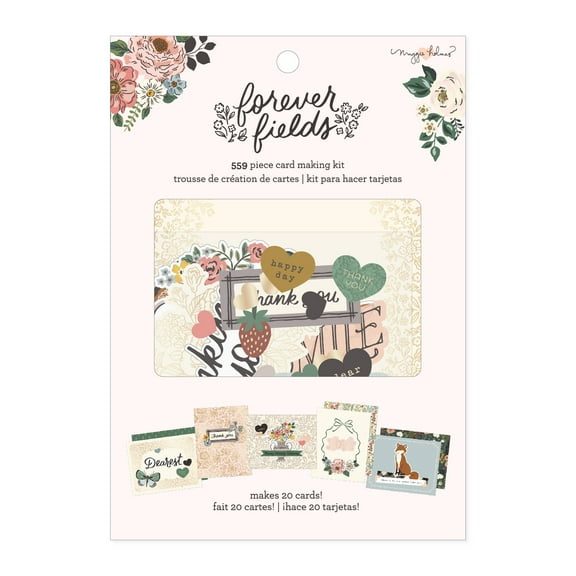 Maggie Holmes Forever Fields Card Making Kit-Makes 20