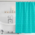 thumbnail image 4 of Turquoise Plaid Waterproof Fabric Shower Curtain,Geometric Leaf Diamond Morocco Abstract Waterproof Fabric Shower Curtain for Bathroom Curtains Bathtubs Shower Curtains with 12 Hooks Small 36x78in, 4 of 8
