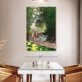thumbnail image 3 of Elephant Stock The Parc Monceau 1878 Wall Art - Vertical Canvas Wall Art - Living Room Wall Decor - City Canvas - Gray And Green Decor By Claude Monet - 34" x 51", 3 of 8