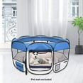 thumbnail image 2 of 57" Pet Puppy Dog Playpen, Portable Foldable 600D Oxford Mesh Cloth Indoor/Outdoor Fence, 2 of 7