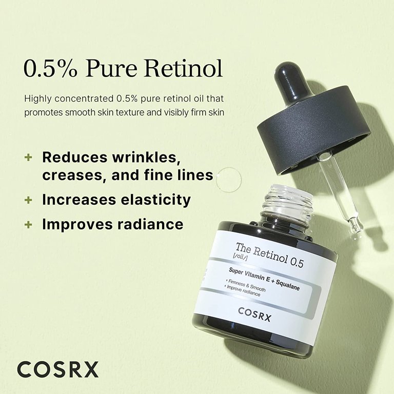 Cosrx The Retinol 0.5 Oil 20ml 0.67oz - Walmart.com