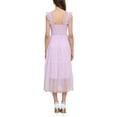 thumbnail image 3 of INSPIRE CHIC Women's Summer Smocked Midi Dress Sleeveless Tiered Ruffled Tulle Party Sundress XS Light Purple, 3 of 5