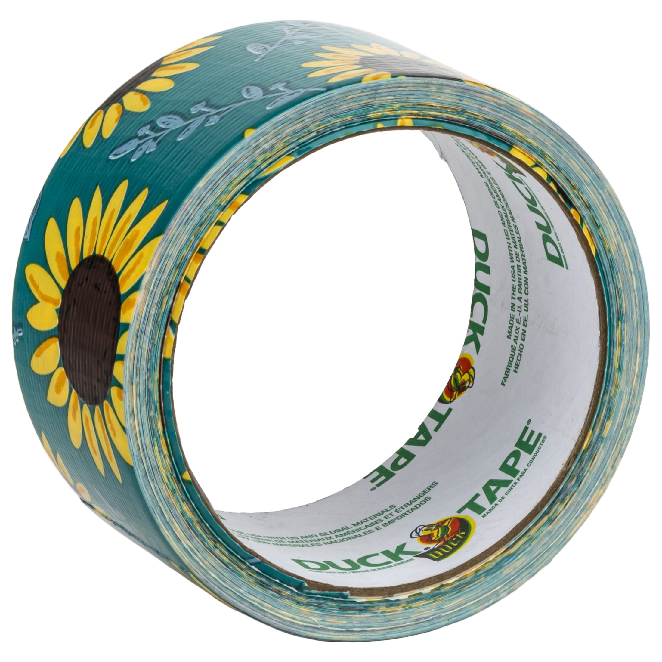 (3 pack) Duck Brand Printed Duct Tape Roll - Sunflowers 1.88 in. x 10 yd.
