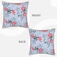 thumbnail image 3 of YFYANG Square Velvet Decorative Throw Pillow, 16"x16" Vintage Floral Textures Pattern Sofa Bed Cushion Pillows, 3 of 7