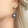 thumbnail image 6 of SPRING PARK Women Boho Sun And Moon Silver Boho Hippie Dangle Hook Earrings for Party, 6 of 7